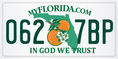 FL license plate 0627BP