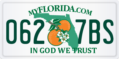 FL license plate 0627BS