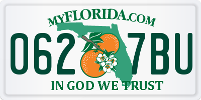 FL license plate 0627BU