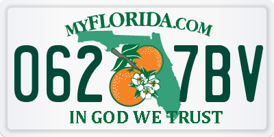 FL license plate 0627BV