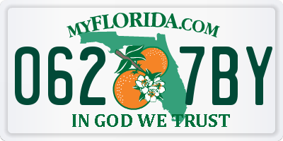 FL license plate 0627BY