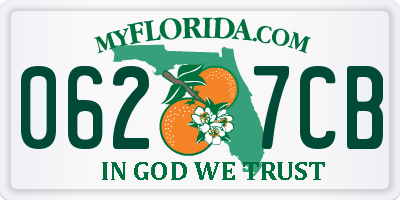 FL license plate 0627CB