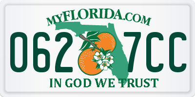 FL license plate 0627CC