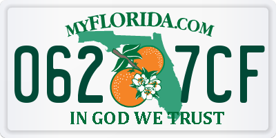FL license plate 0627CF