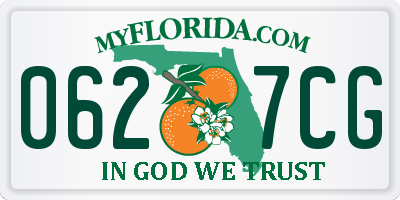 FL license plate 0627CG