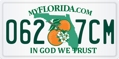 FL license plate 0627CM