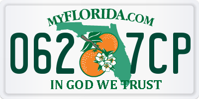 FL license plate 0627CP