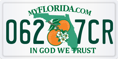 FL license plate 0627CR