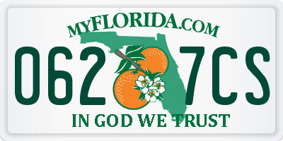 FL license plate 0627CS