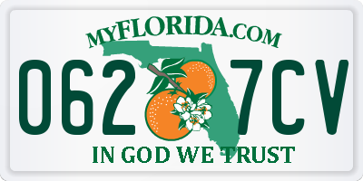 FL license plate 0627CV