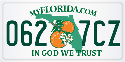 FL license plate 0627CZ