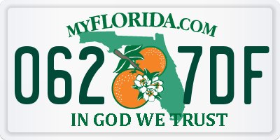 FL license plate 0627DF