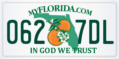 FL license plate 0627DL