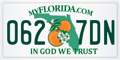 FL license plate 0627DN