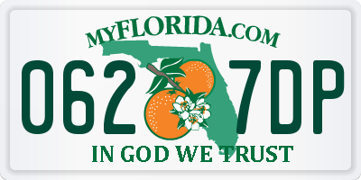 FL license plate 0627DP