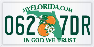 FL license plate 0627DR