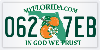 FL license plate 0627EB