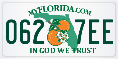 FL license plate 0627EE