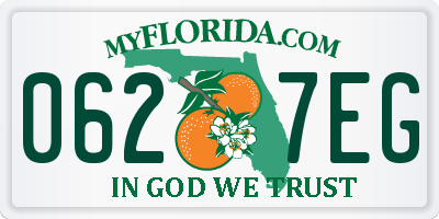 FL license plate 0627EG