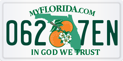 FL license plate 0627EN