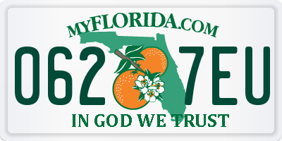 FL license plate 0627EU