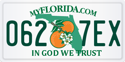 FL license plate 0627EX