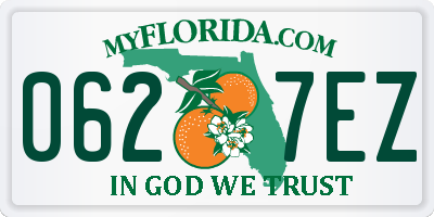 FL license plate 0627EZ
