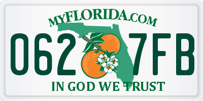 FL license plate 0627FB