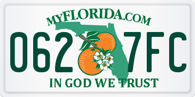 FL license plate 0627FC