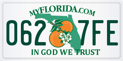 FL license plate 0627FE