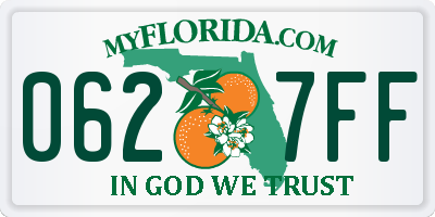 FL license plate 0627FF