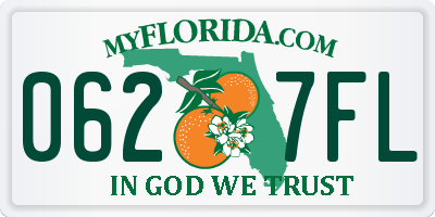 FL license plate 0627FL