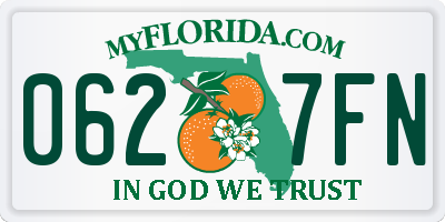 FL license plate 0627FN