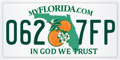 FL license plate 0627FP