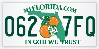 FL license plate 0627FQ