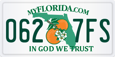 FL license plate 0627FS