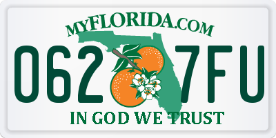 FL license plate 0627FU