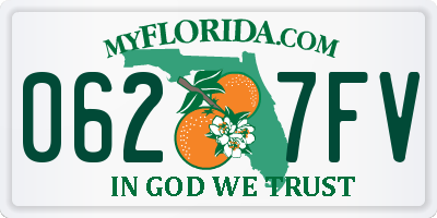 FL license plate 0627FV