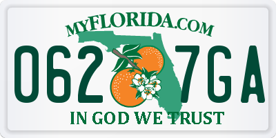 FL license plate 0627GA