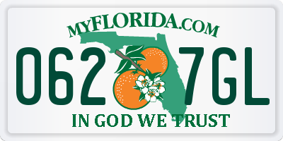 FL license plate 0627GL