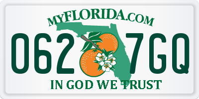 FL license plate 0627GQ