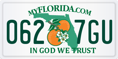 FL license plate 0627GU