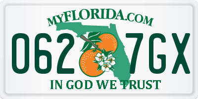 FL license plate 0627GX