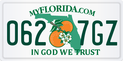 FL license plate 0627GZ