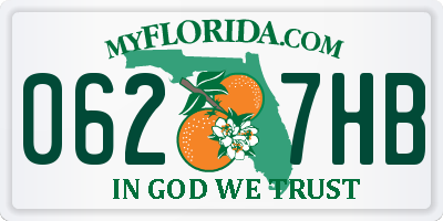 FL license plate 0627HB