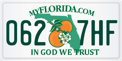 FL license plate 0627HF