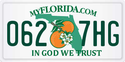 FL license plate 0627HG