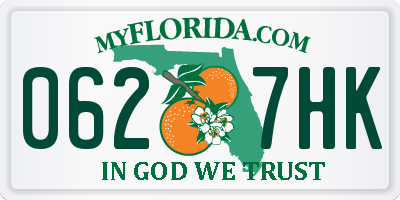FL license plate 0627HK