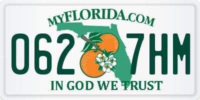 FL license plate 0627HM