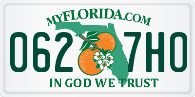 FL license plate 0627HO